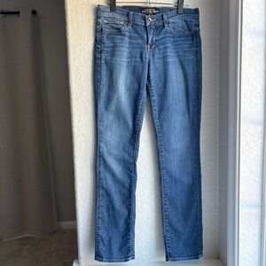 Lucky Brand Womens 8/29 Charlie Straight Jeans Blue Low Rise Y2K Stretch Denim